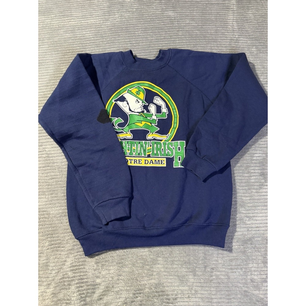 Notre Dame Fighting Irish Vintage 90s Crewneck Size Kids Large  Made In The USA